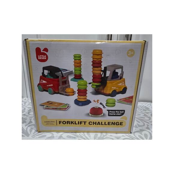 Forklift Challenge Stacking Game w/ Bell – Complete - Picture 1 of 14